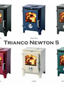 Some enamelled stoves available from various manufacturers.